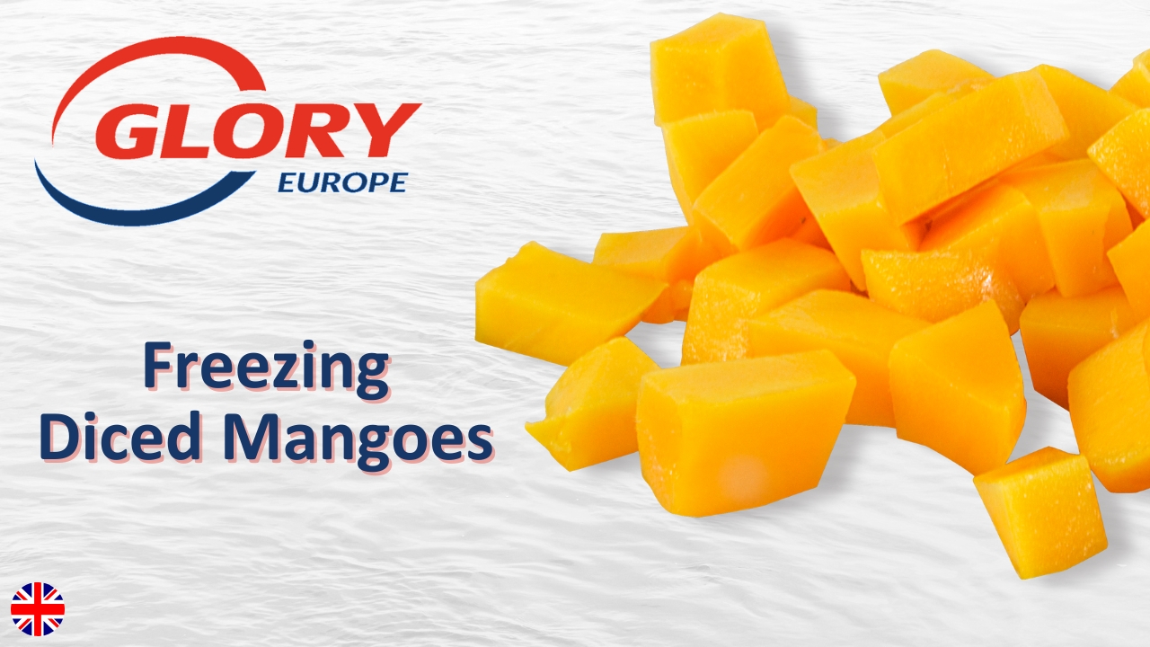 GLORY Thermal Jet - Fluidized Bed Freezer (F-Series) freezing diced mangoes